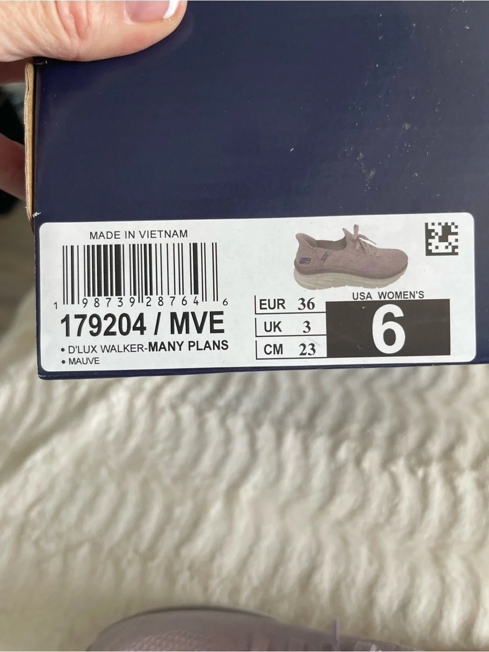 Skechers Womens Hands Free Swift Fit D'LUX WALKER-MANY PLANS Mauve Size 6 M - Picture 14 of 14